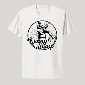 Kenny Sharp Tee - White - Kenny Sharp - Kenny Sharp - Brown Liquor Music